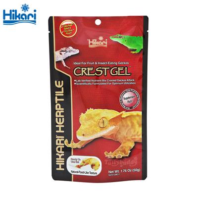 Hikari Herptile Crest Gel อาหารสำหรับสัตว์เลื้อยคลาน อาหารตุ๊กแก กินผลไม้และแมลง (50g)